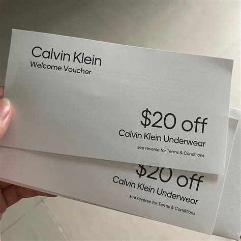 calvin klein voucher